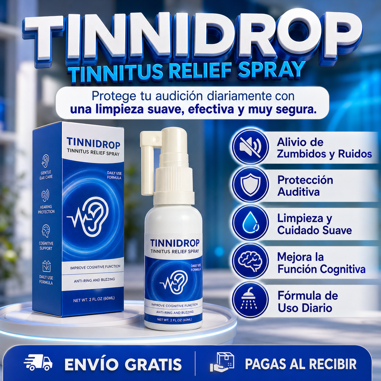 Tinnidrop Spray Limpiador De Oído